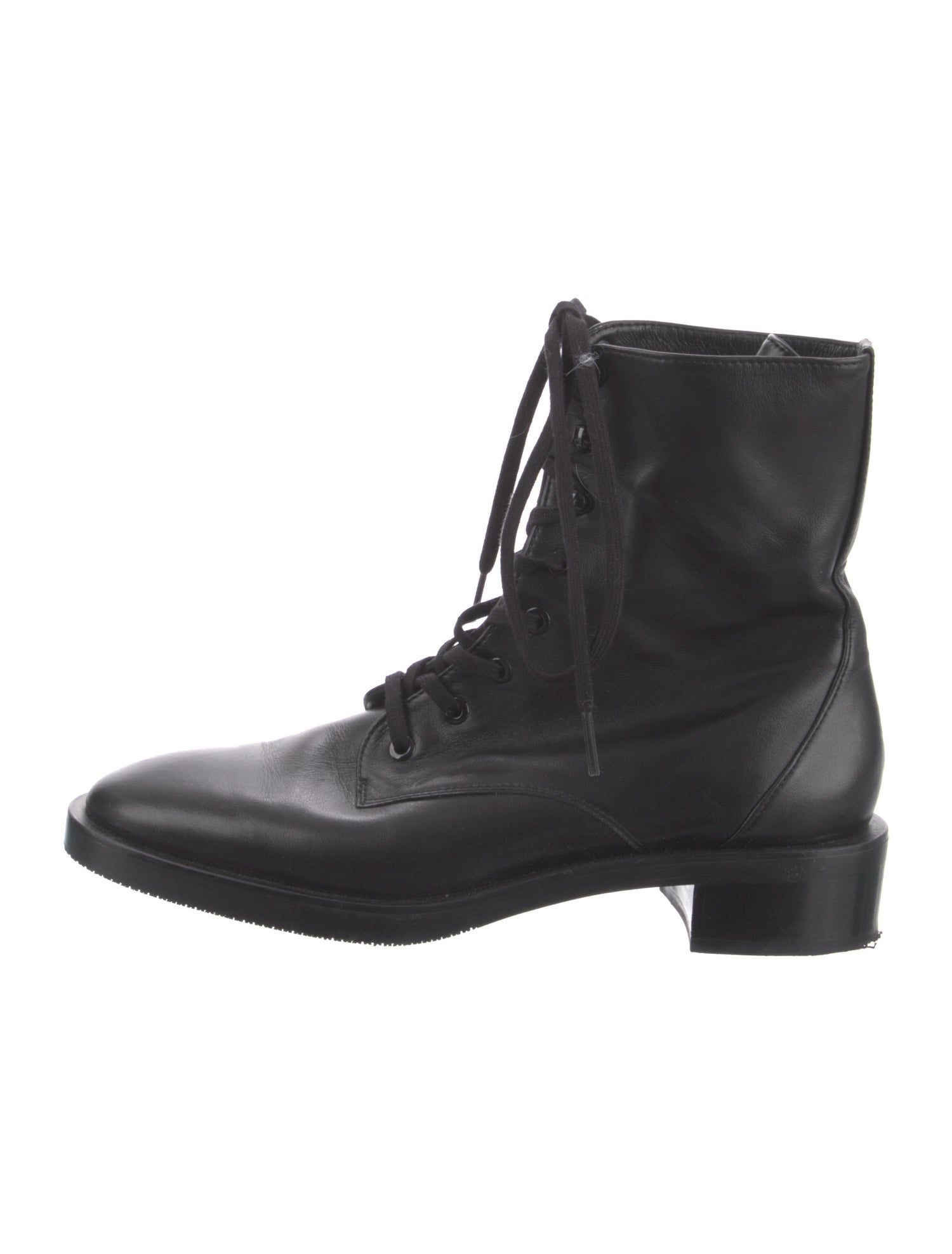 Stuart Weitzman Leather Combat Boots